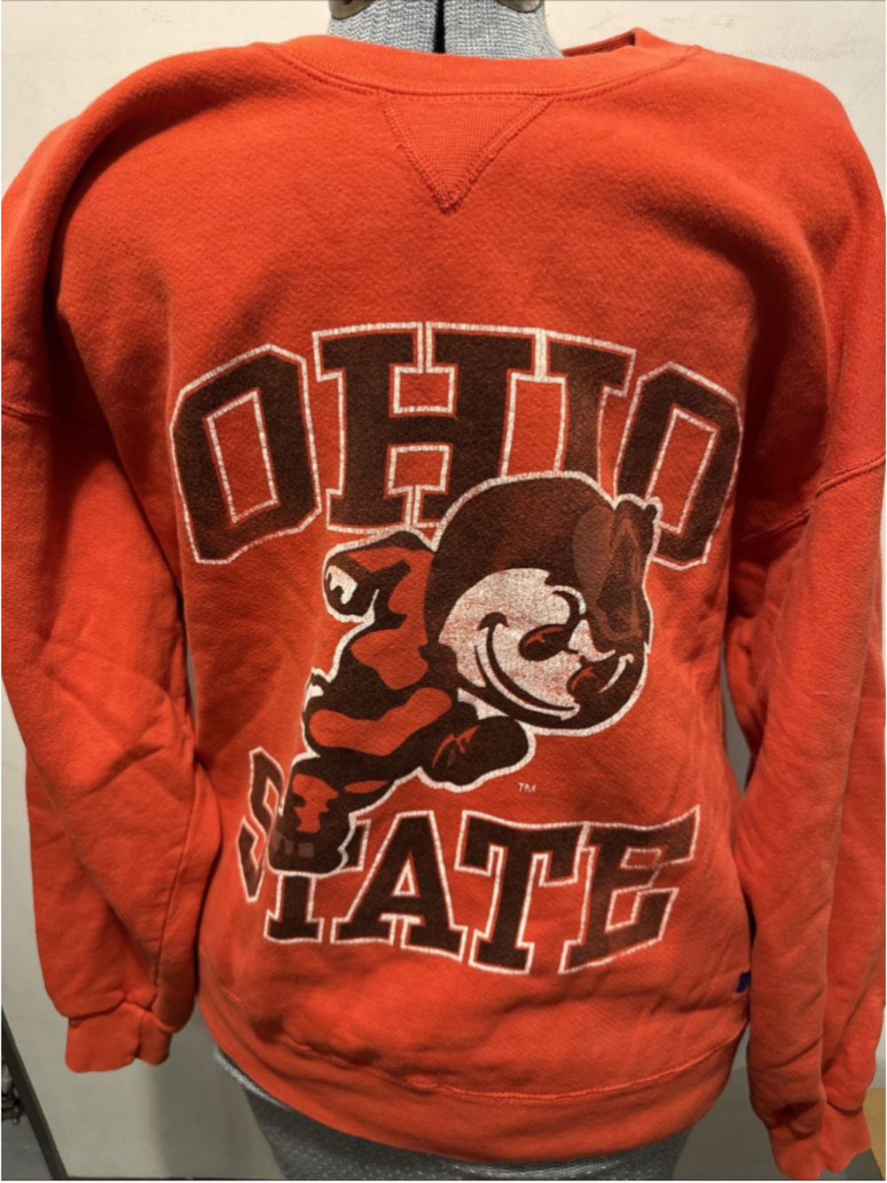Vintage Ohio State Buckeyes Russell Athletic Sweatshirt Brutus XXL